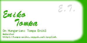 eniko tompa business card